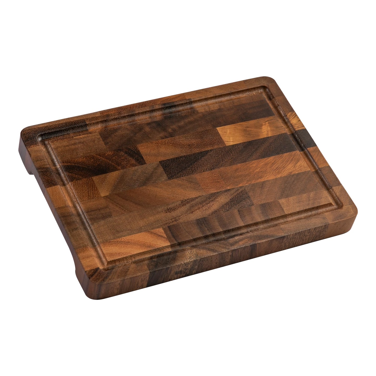 FYCTIO Walnut Wood Cutting Board, Small End Grain Cutting Boards for Kitchen, Compact Size, Lightweight & Durable for Cheese and Small Prep, 9"x6"x0.8"