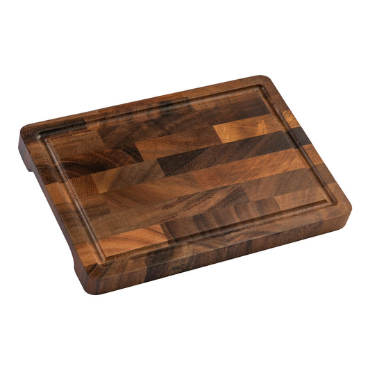 FYCTIO Walnut Wood Cutting Board, Small End Grain Cutting Boards for Kitchen, Compact Size, Lightweight & Durable for Cheese and Small Prep, 9"x6"x0.8"