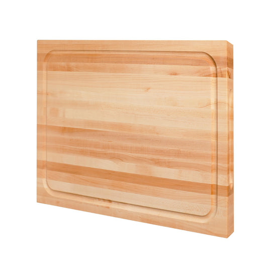 CONSDAN Hard Maple Wood Cutting Board for Kitchen, USA Grown Hardwood, 16 x 12, with Invisible Inner Handle, Prefinished with Food-Grade Oil, Suitable for Kitchen Edge Grain, 1" Thick