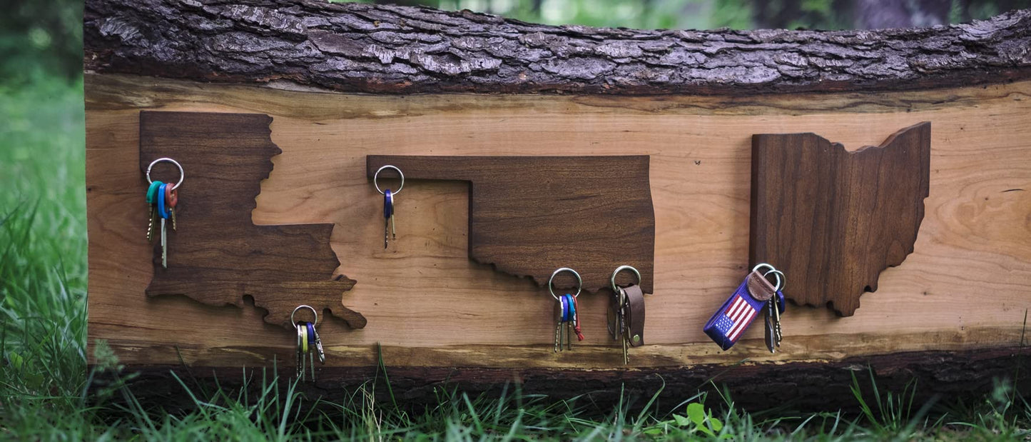 The Wooden States Of America - Magnetic Key Holder (Ohio)