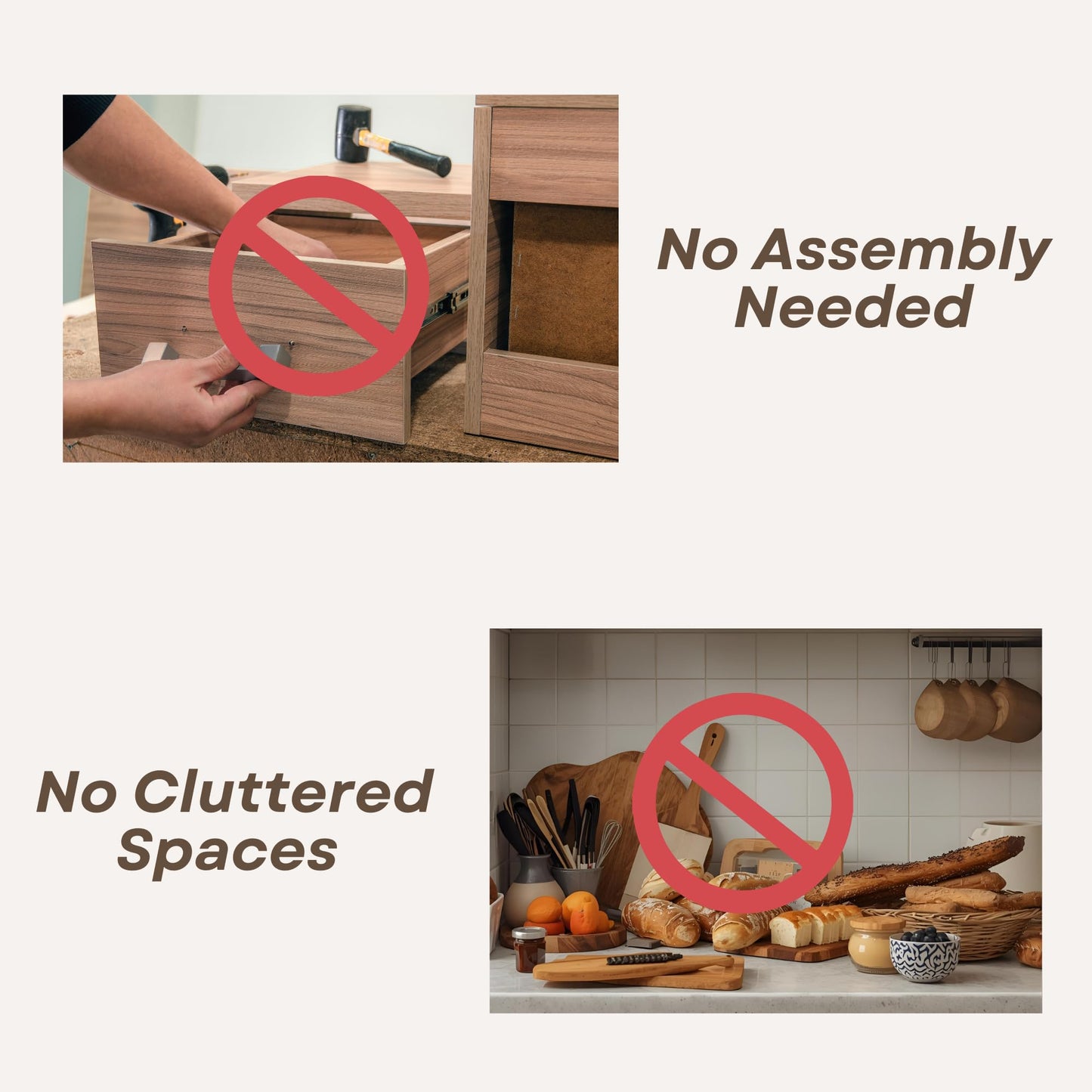 THE BIOPHILIQ Large Birch Wood Bread Box 15″ | Natural Bread Storage Bin for Kitchen Countertop, Eco-Friendly Loaf Keeper | No Assembly Needed| Lightweight & Portable for Picnic, Camping & Travel