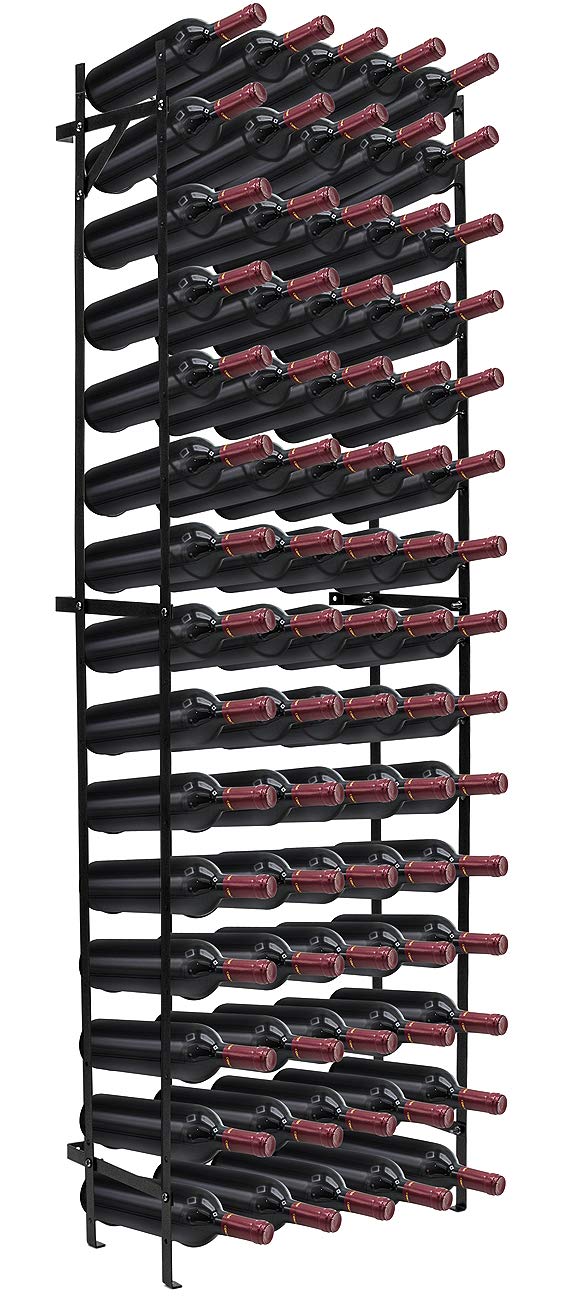 Sorbus Wine Rack Freestanding Floor - Wine Bottle Holder Holds 75 Bottles of Wine - 75 Bottle Capacity Wine Storage for Any Bar, Wine Cellar, Kitchen, Dining Room (New Improved Design)