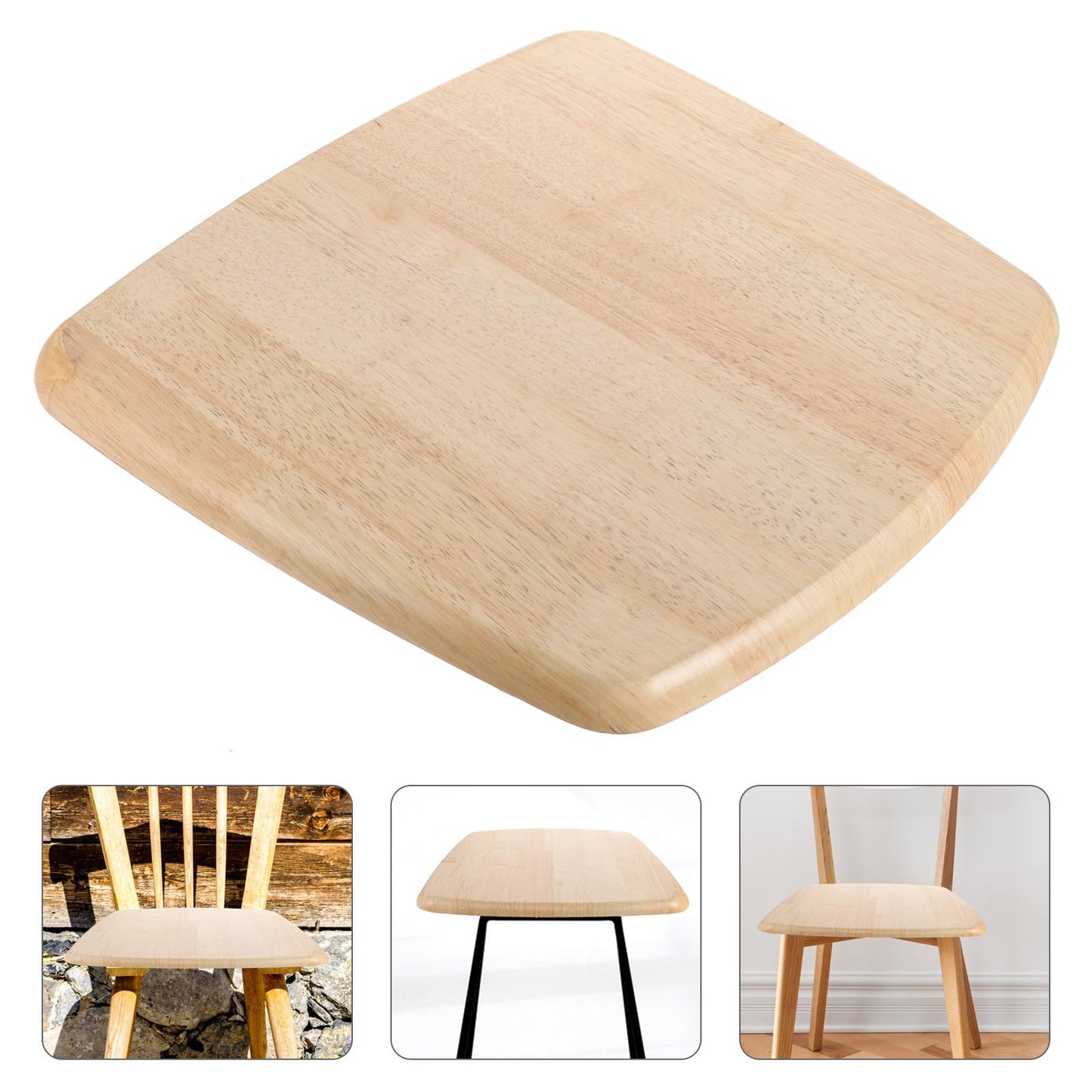 GANAZONO Chair Panel Solid Wood seat Board Accessories Stool seat Covers Easy Clean Wooden Chair Replacement ing Part Wooden Desk Wood Office Kitchen Supply