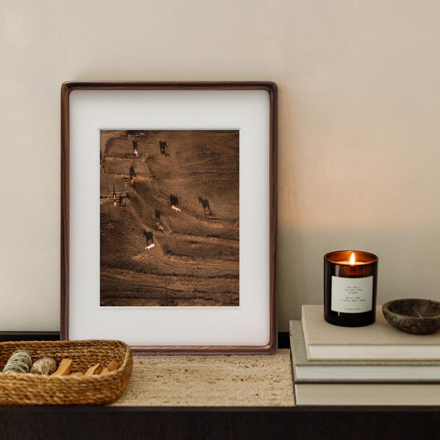 Husteria 11x14 Frame, Solid Walnut Wood Poster Frame with Mat for 8x10 or 11x14 without Mat, Rounded Corner Walnut Wooden Frame, Gallery Wall Frames for Art, Horizontal or Vertical Wall Mounting