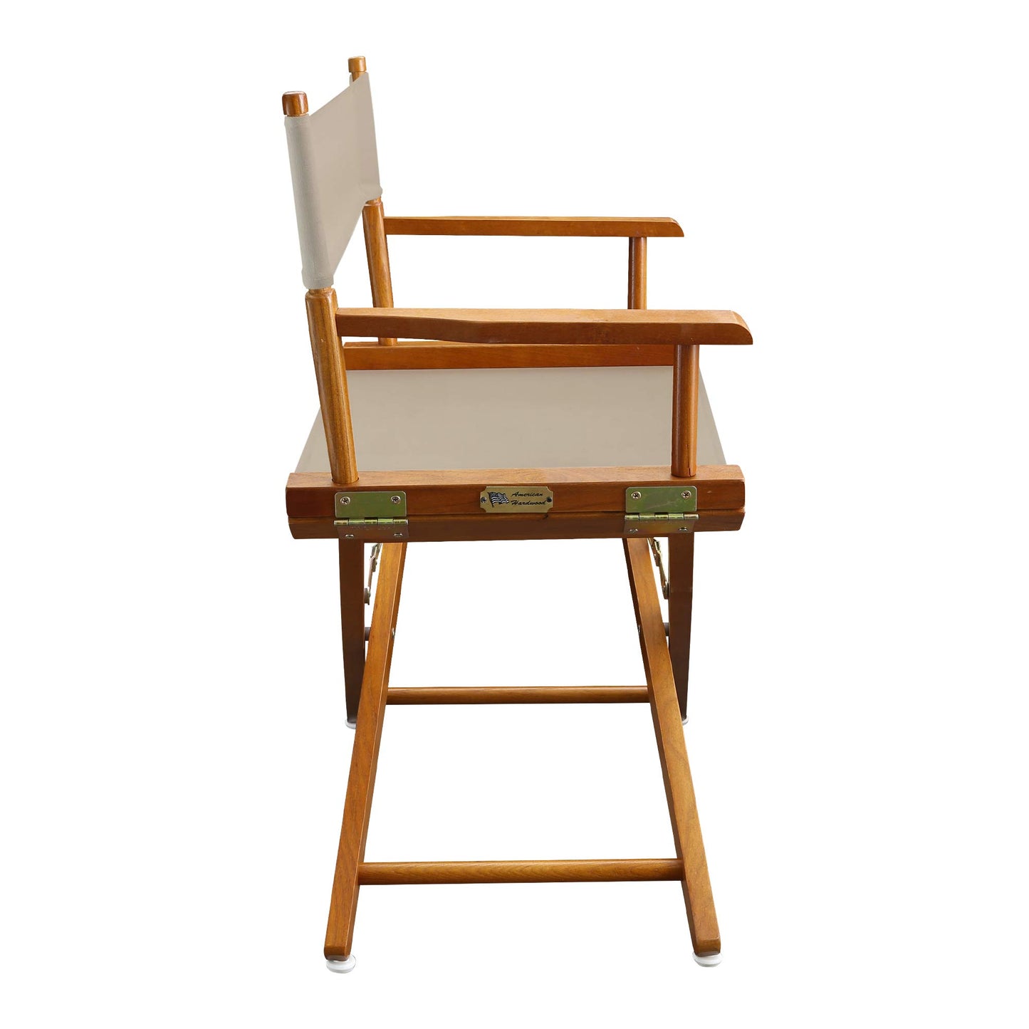 American Trails Extra-Wide Premium 18" Director's Chair Mission Oak Frame with Natural Canvas