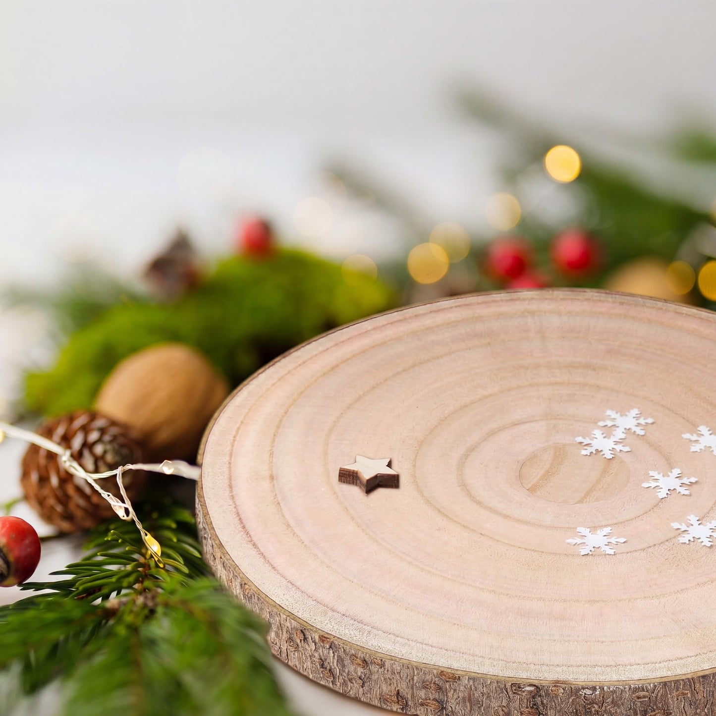 Tioncy 10 Pack Large Wood Slices for Centerpieces Unfinished Rounds Wood Slabs for Tables Decor Natural Wooden Circle for DIY Crafts Rustic Wedding Centerpiece Decor (7-8 Inch)