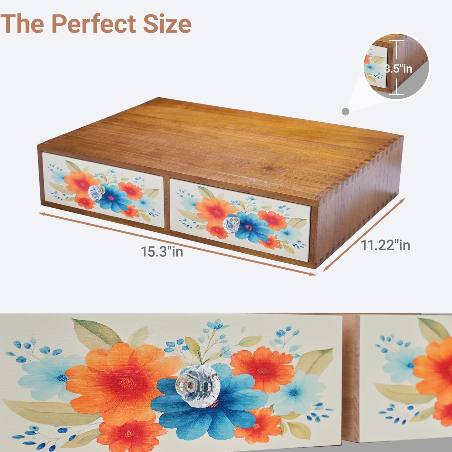 WEPONZEN Wooden Coffee Pod Holder & Organizer - Cute Coffee Station Organizer for Counter, Coffee Pods and Tea Organizer Holder