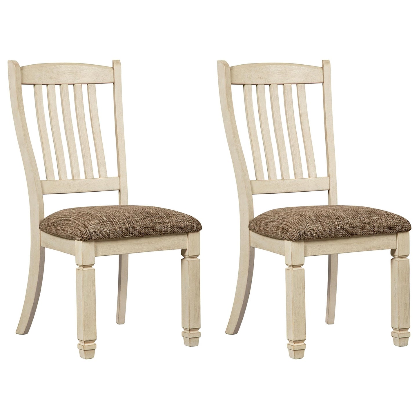 Signature Design by Ashley Bolanburg 20" Upholstered Dining Room Chair, Set of 2, Antique White