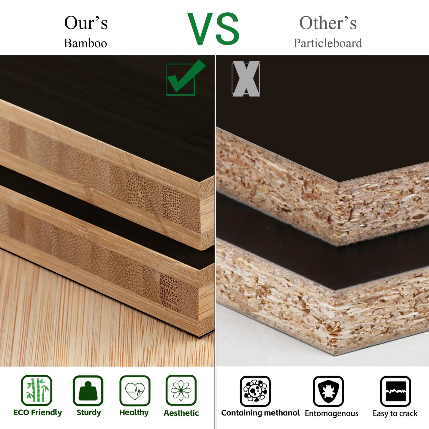 WTZ Bamboo Blanket Ladder, 5-Layer Towel Racks, Blanket Holder with Anti-Slip Construction Home Decor, Decorative Blanket, Quilt, Towel, Scarf Ladder Shelves for Livingroom, Bedroom, Bathroom, Black