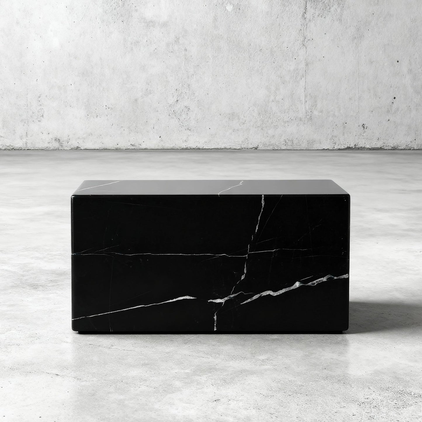 Aspen Studio AspenStudio Genuine Black Marquina Marble Cremation Urn for Adult Human Ashes Black Maquina Marble Urn