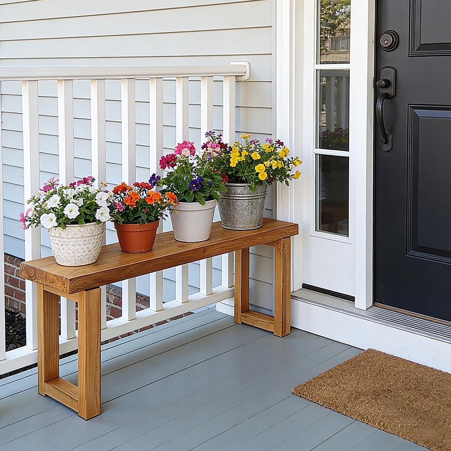 Narrow Farmhouse Bench Skinny Wooden Entryway Long Bench 32" 39" 47" 55" 63" 71" 79" Rustic Indoor Benches for Hallway Kitchen Dining Bedroom End of Bed Easy Assembly Natural Finish(32x10xH18")