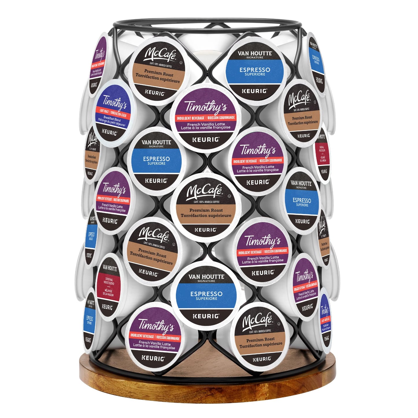 Keurig 5000351185 K-Cup Whirl Carousel Coffee Pod holder, 49, Black