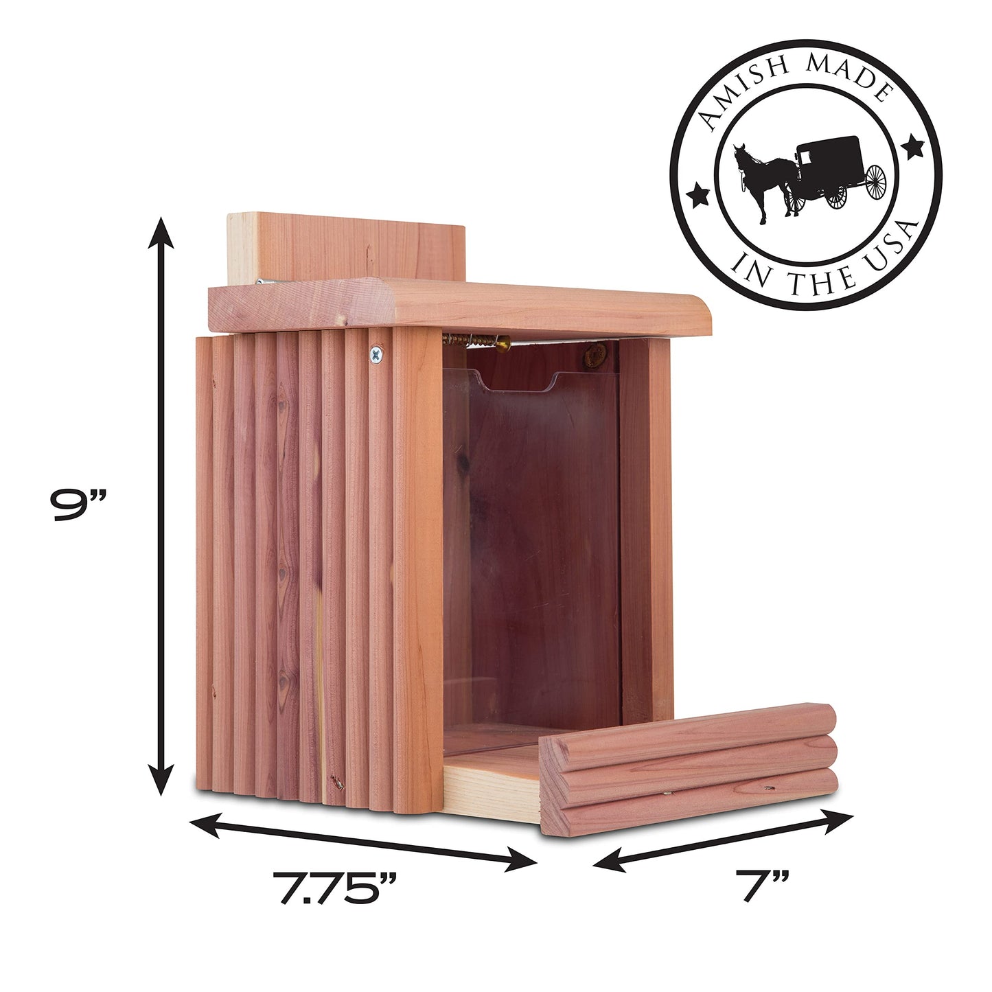 Pennington Cedar Squirrel Snacker Feeder, 2.75 LB Capacity