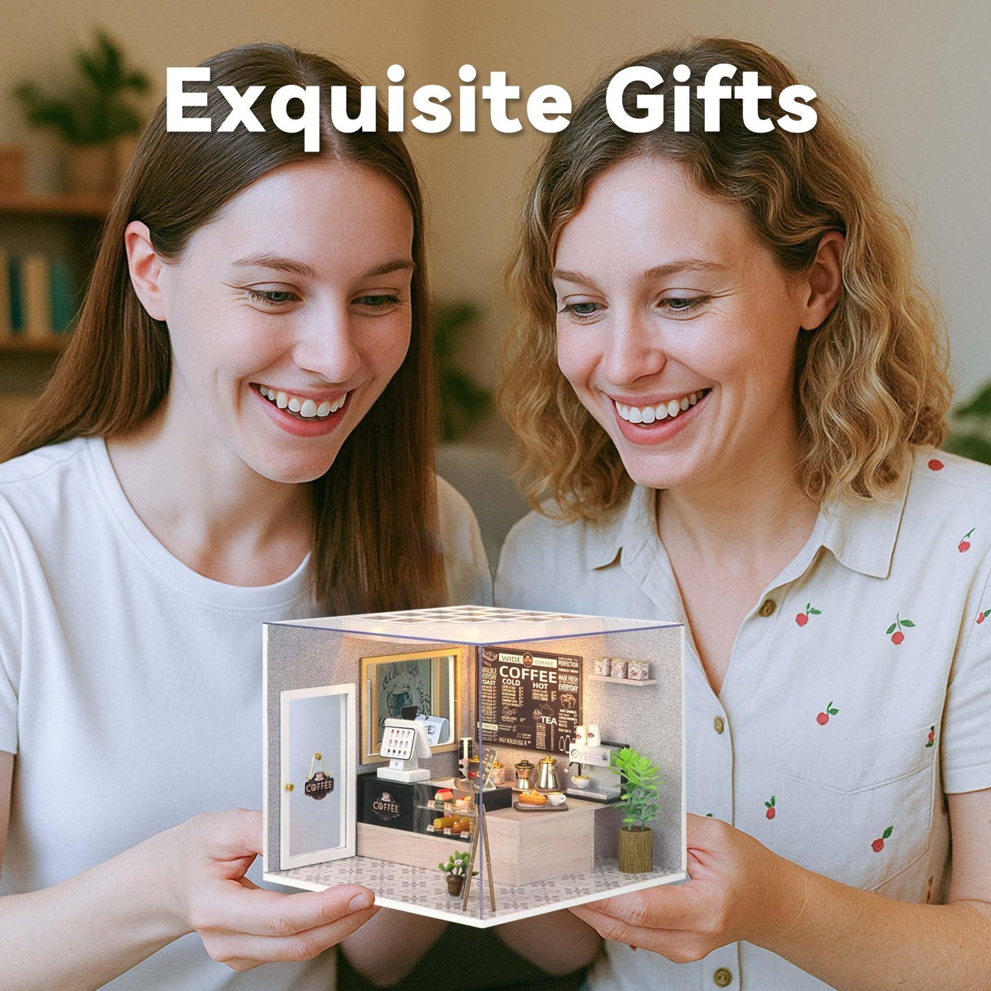 Flever DIY Miniature House Kit, Tiny Home Kit with LED Light, Mini House Build Craft Kits for Adults and Teens, Home Decor Creative Gift for Family/Friends (My Little Scene Series)