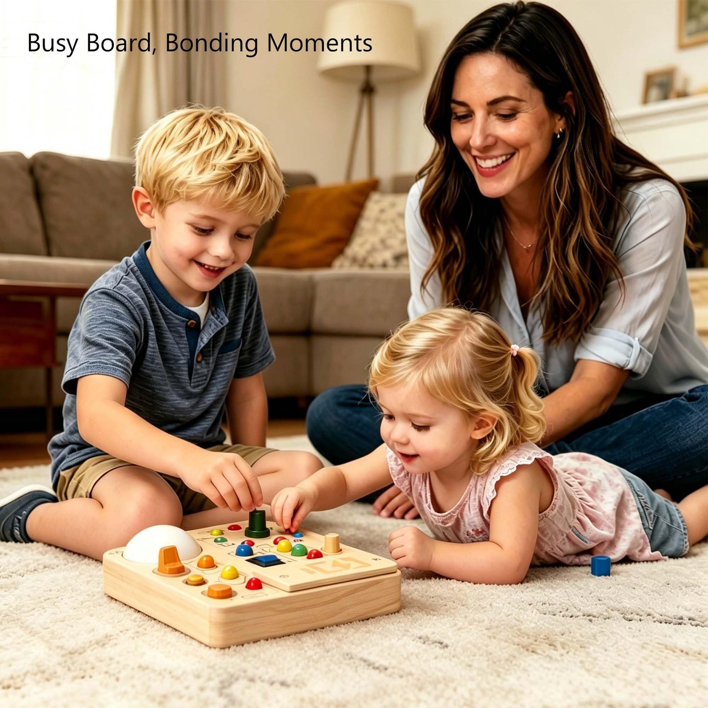 JOYKEKE Montessori Busy Board, Slap-Activated LED Toy for 1-4 Toddlers