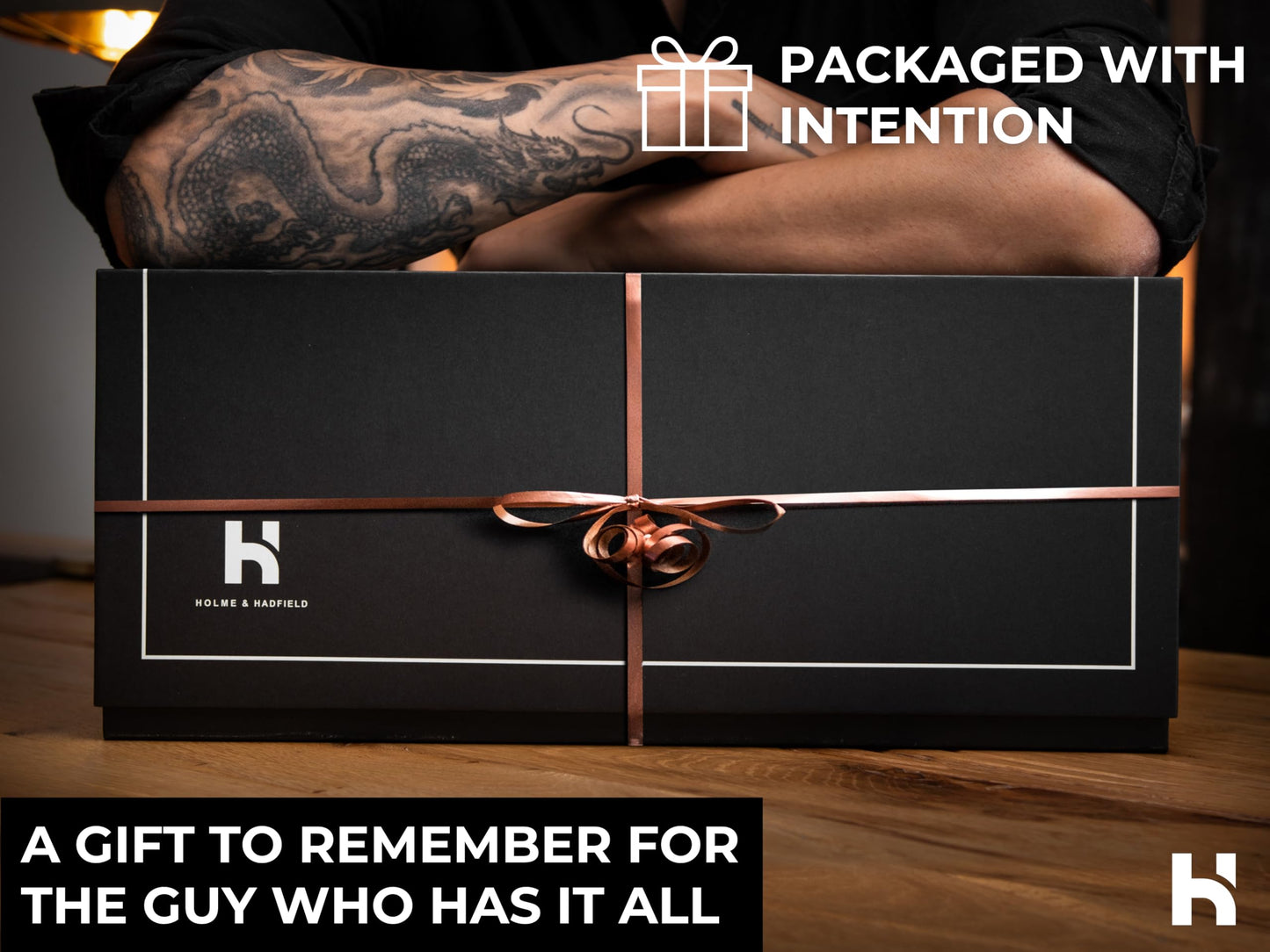 Premium 17 Slot Watch Box for Men - Extra Large Wooden Watch Display Case with Hinged Cover, Leather Lining & 2 Drawers - Watch Holder Organizer Stand - Handcrafted Luxury Father's Day Present for Men