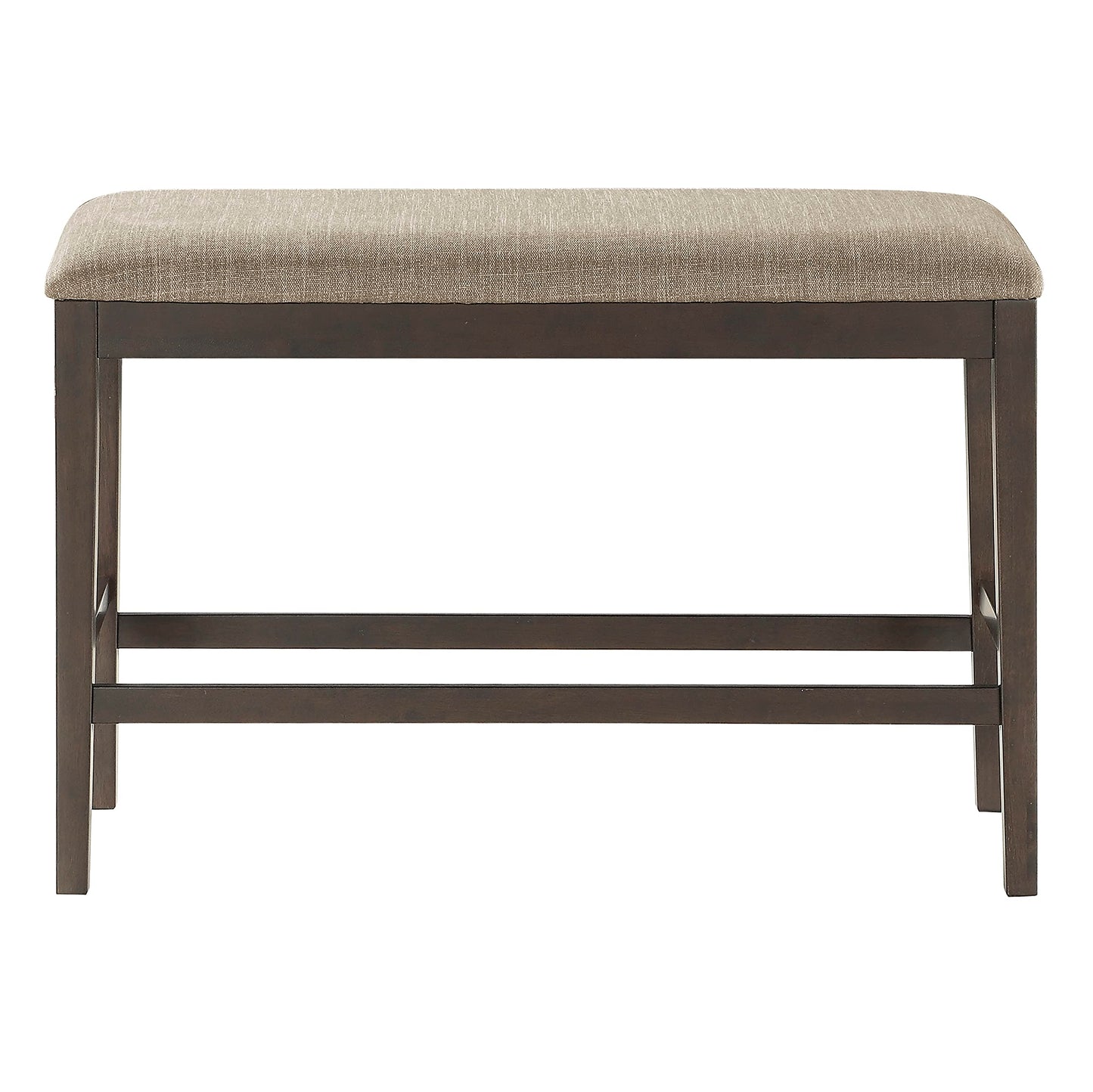 Lexicon Baronscourt Farmhouse Small Entryway Bench - 39 Inch, Upholstered Counter Height Solid Wood Frame, Padded Top, Easy Assembly , 26"Seat Height, Farmhouse End of Bed Bench For Bedroom,Dark Brown
