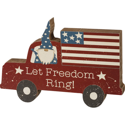 Primitives by Kathy Patriotic Home Décor Sitter, Red, White, Blue