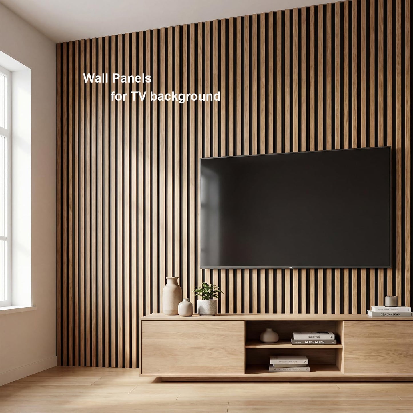 Schliersee 3D Wall Panels, 16 Packs 47.24x4.7 Inch 24.67sq.ft Decorative Wall Panel Accents Interior Wall Decor for Living Room, TV Background, Bedroom, Kitchen