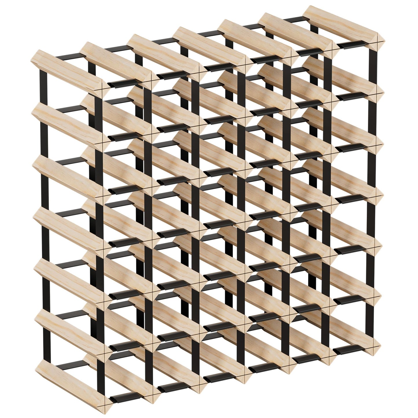 Urban Deco Wooden Wine Rack Countertop- Stylish Wine Racks for Cabinets, Perfect for Organizing and Displaying Your Wine Collection, Sturdy & Space-Saving Wine Storage Solution(42 Bottles)