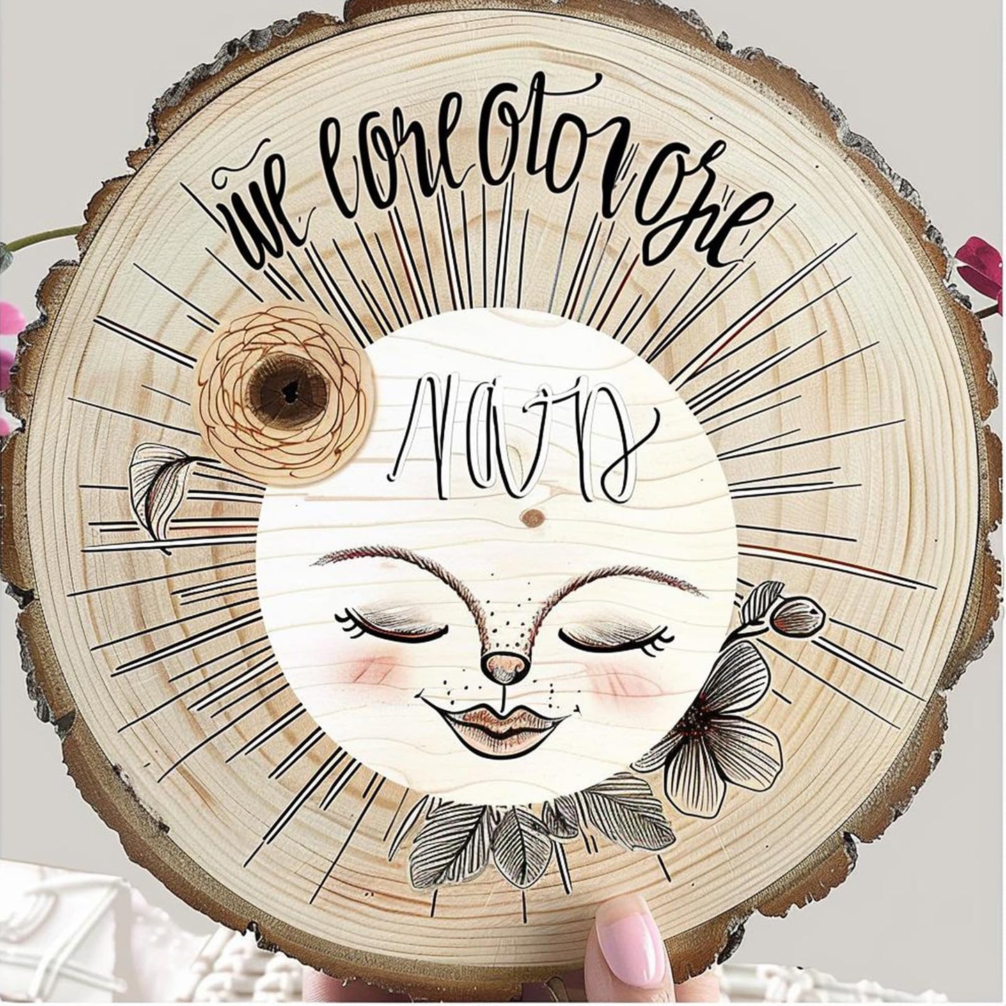 SENMUT 10 Pcs Large Wood Slices for Centerpieces 10-11 inches Wood Rounds for Tables Decor Rustic Wood Circles for DIY Crafts and Wedding Decor Round Wooden Discs Wood Slice Ornaments