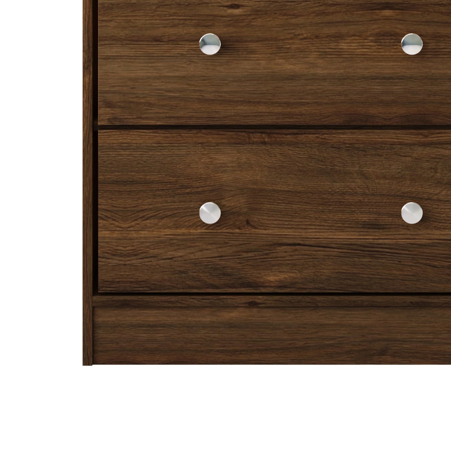 HOME DESIGN Altoona 3-Piece Bedroom Set with Dresser and Two Nightstands, Brown