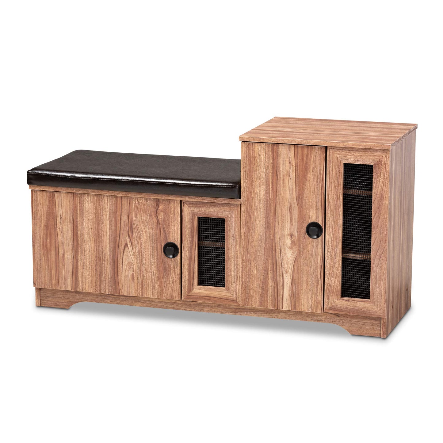 Baxton Studio Benches, One Size, Dark Brown/Oak