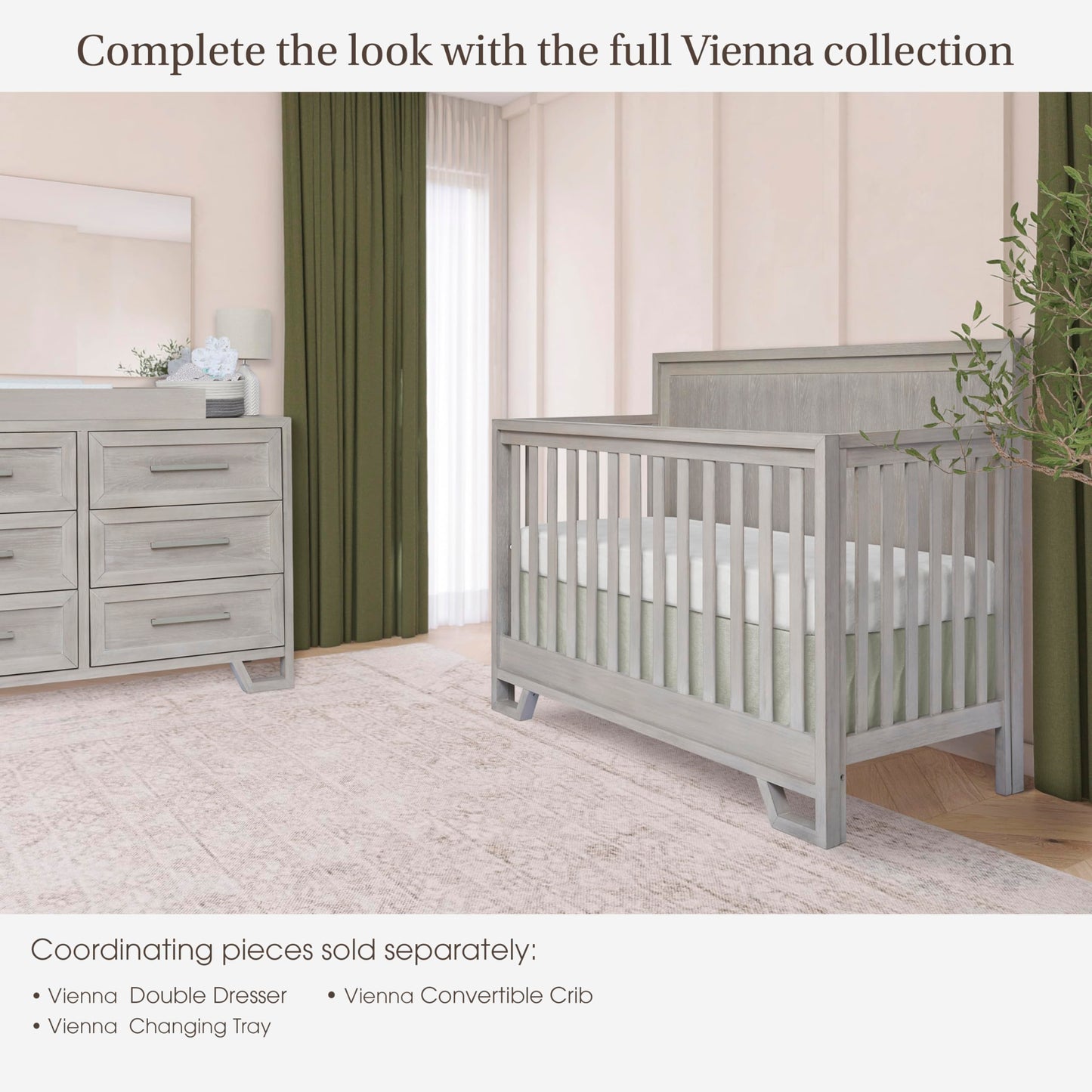 Evolur Mini Changing Tray in Sunbleached – Solid Wood Dresser Changing Station with Safety Brackets and Storage Compartments – Converts Dresser into Baby Changing Topper, Easy Assembly, ASTM Certified