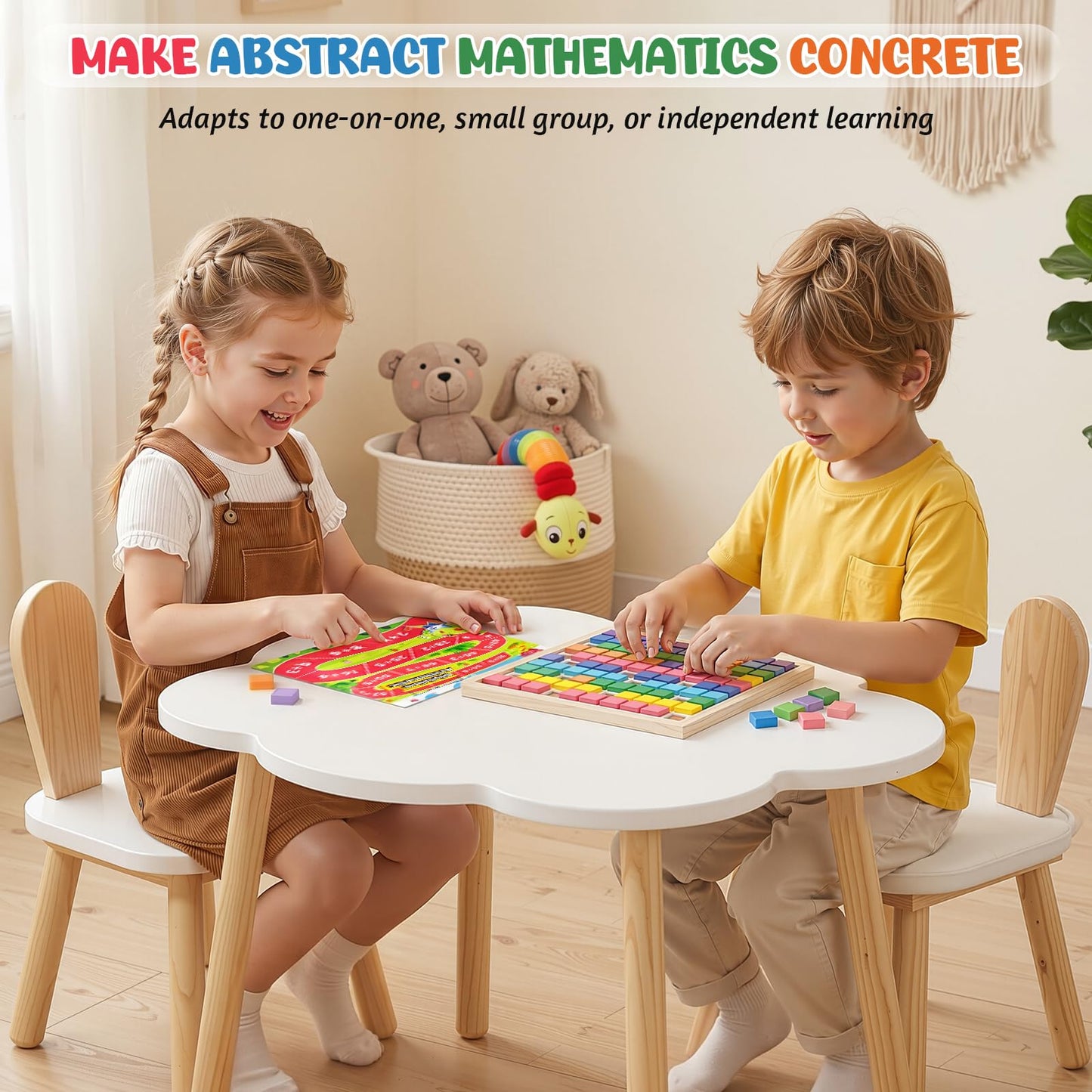 GAKICO Montessori Wooden Math Hundred Board: 1-100 Number Counting Board Game with Magnetic Number Tiles & 6 Pack Activity Cards, Preschool Learning Activities Math Games for Kids