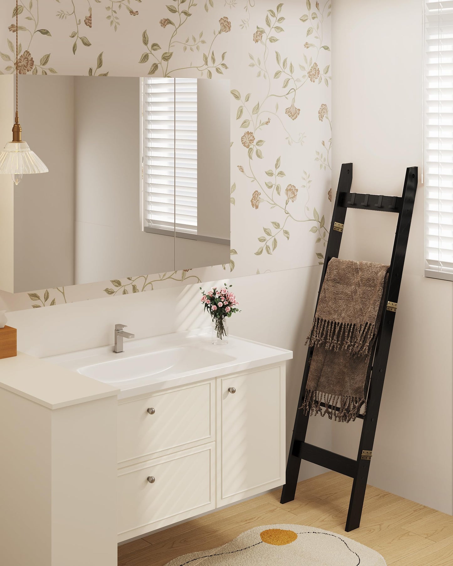 Hzuaneri Blanket Ladder Shelf BR31504BLR03801B