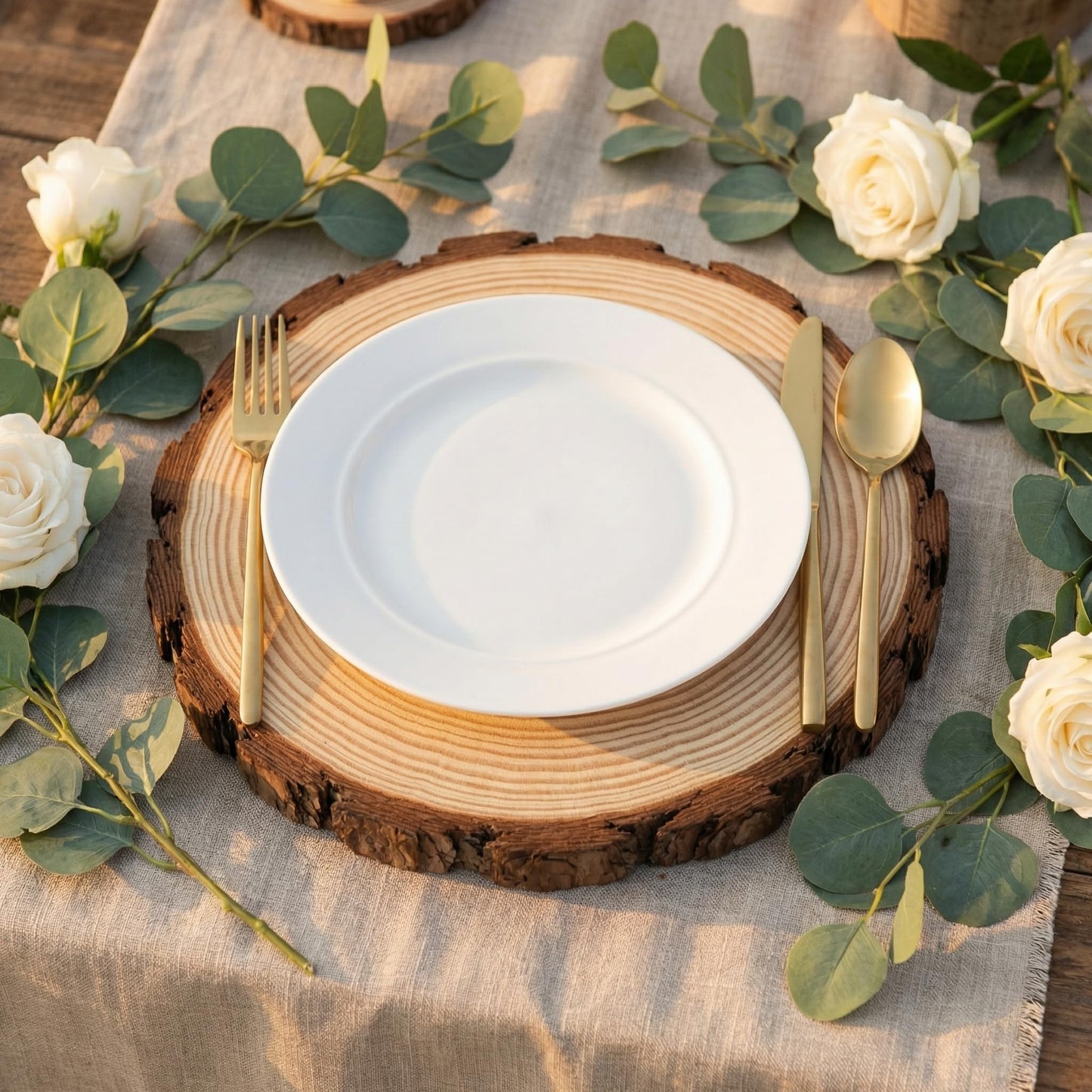 SENMUT 10 Pack Large Wood Slices for Centerpieces 9-10 Inch - Natural Unfinished Round Wooden Trays for Decor, Rustic Wedding Table Centerpieces, Party Event Decorations & DIY Crafts