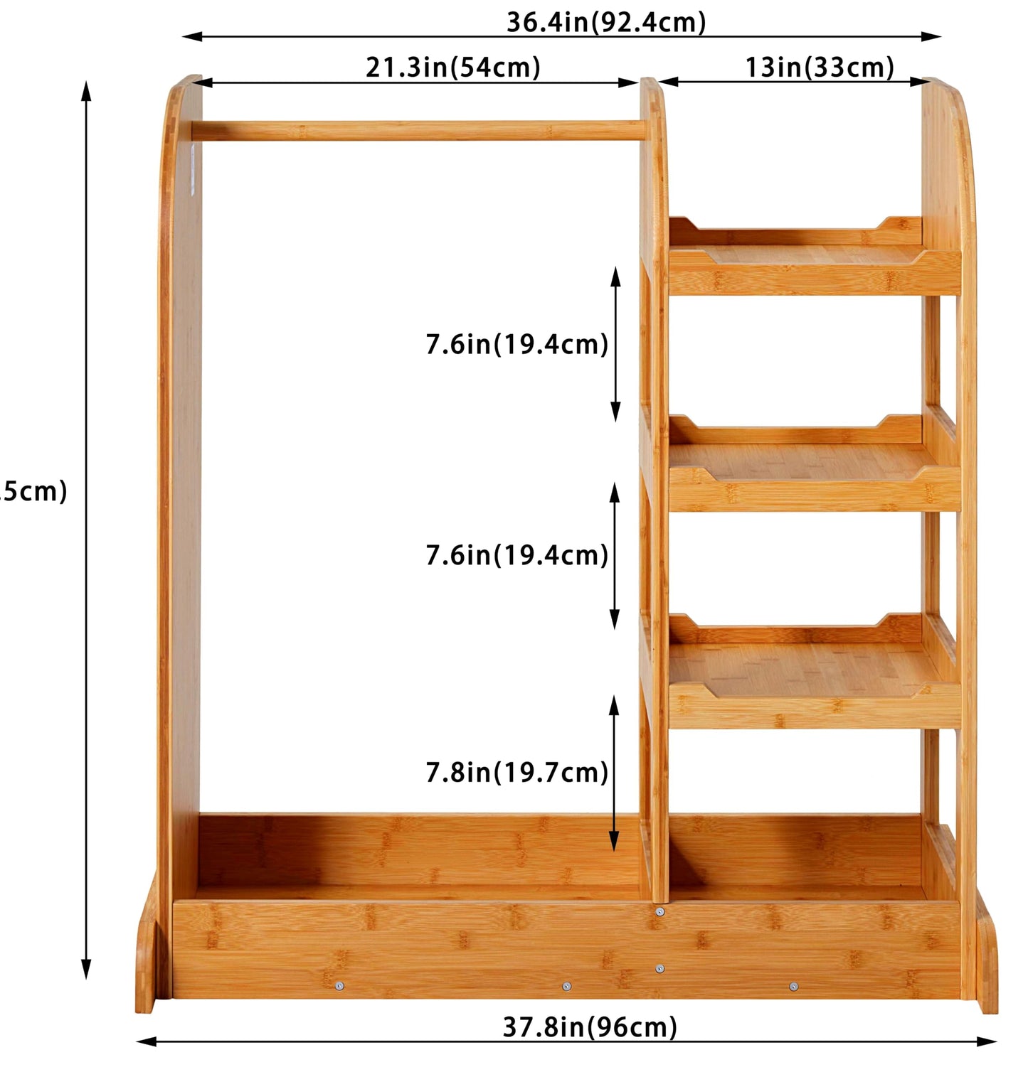 NAVREX Kids Dress Up Storage Wardrobe, Dress-up Center with Mirror, Kids Armoire with Hanging Rack, Solid Wood Costume, Gift for 3-6 Years Old Girls, Pretend Play Toy Organizer, Value Lies in Material