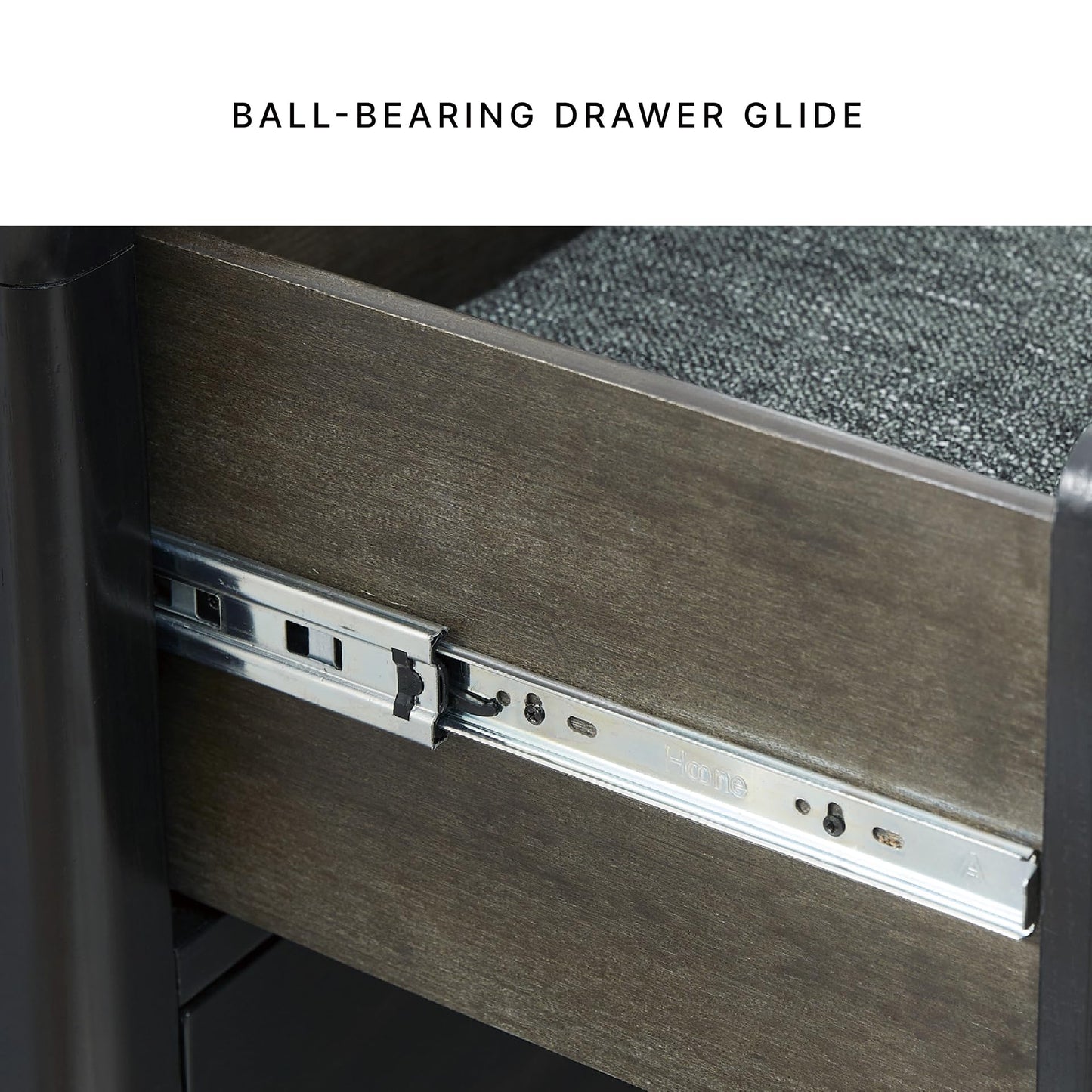 Signature Design by Ashley Rowanbeck Dresser, Black Wood 7 Drawer Chest for Bedroom, Hardwood Solids and Ash Veneer, Contemporary Storage for Master Suites, Black, 64" W