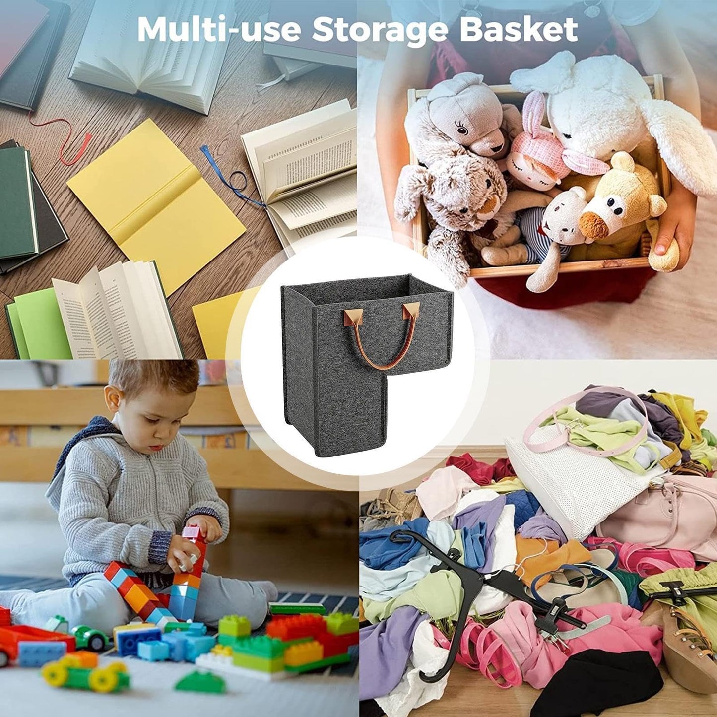 Stair Basket - Laundry Basket, Space-Saving Closet Storage | Carpeted Stairs Closet Storage with Handle for Wooden Staircase Carpeted Stairway Household Apartment