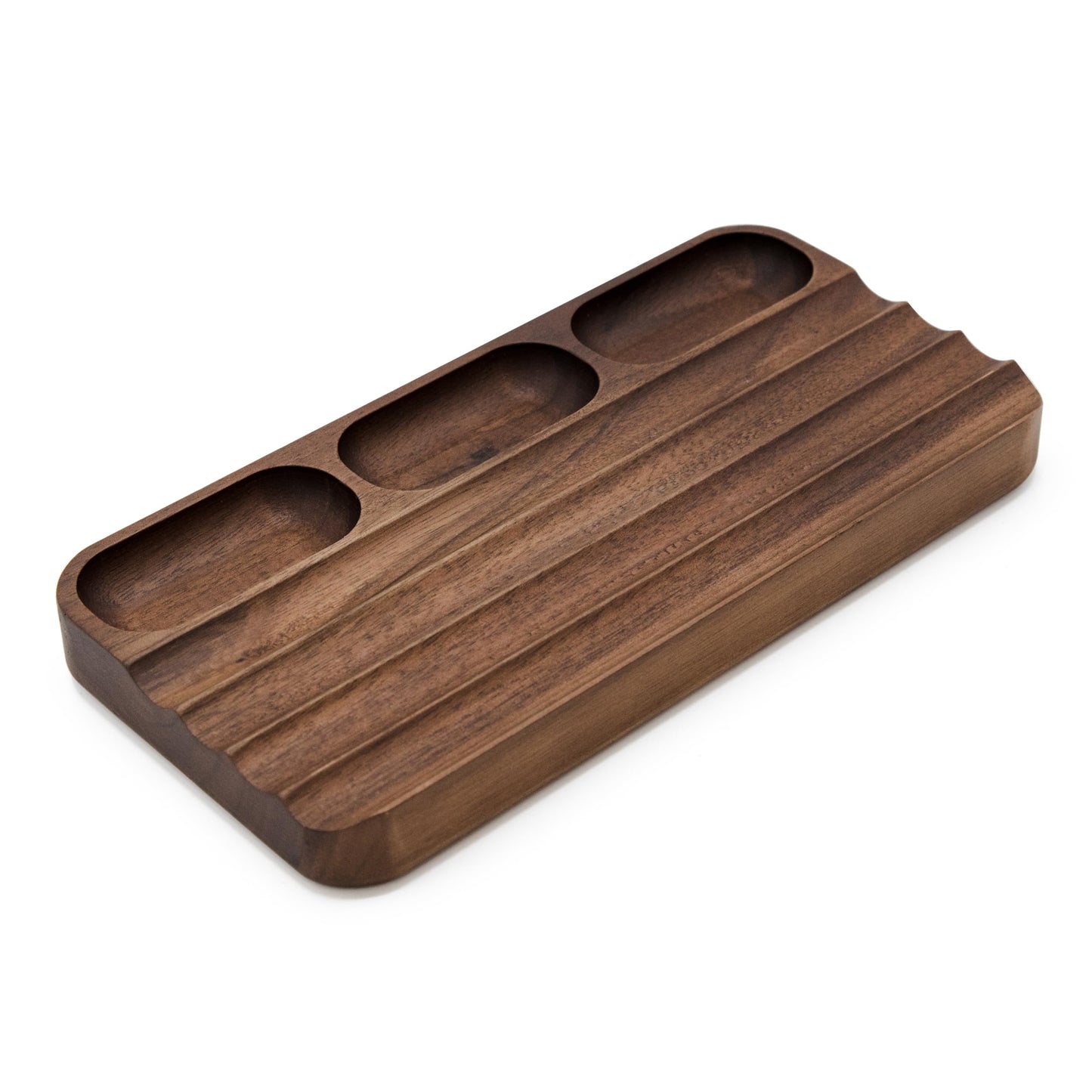 MUUJEE Wooden Desk Pen Pencil Organizer - 7.5 x 3.75 for Work Teacher Dad Wood Pencils Tray Work Minimalist Rustic, Gift for The Man who has it All
