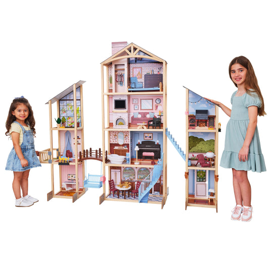 KidKraft Kraft Your Way™ Magnolia Mansion DIY Wooden Dollhouse; 71 Pieces