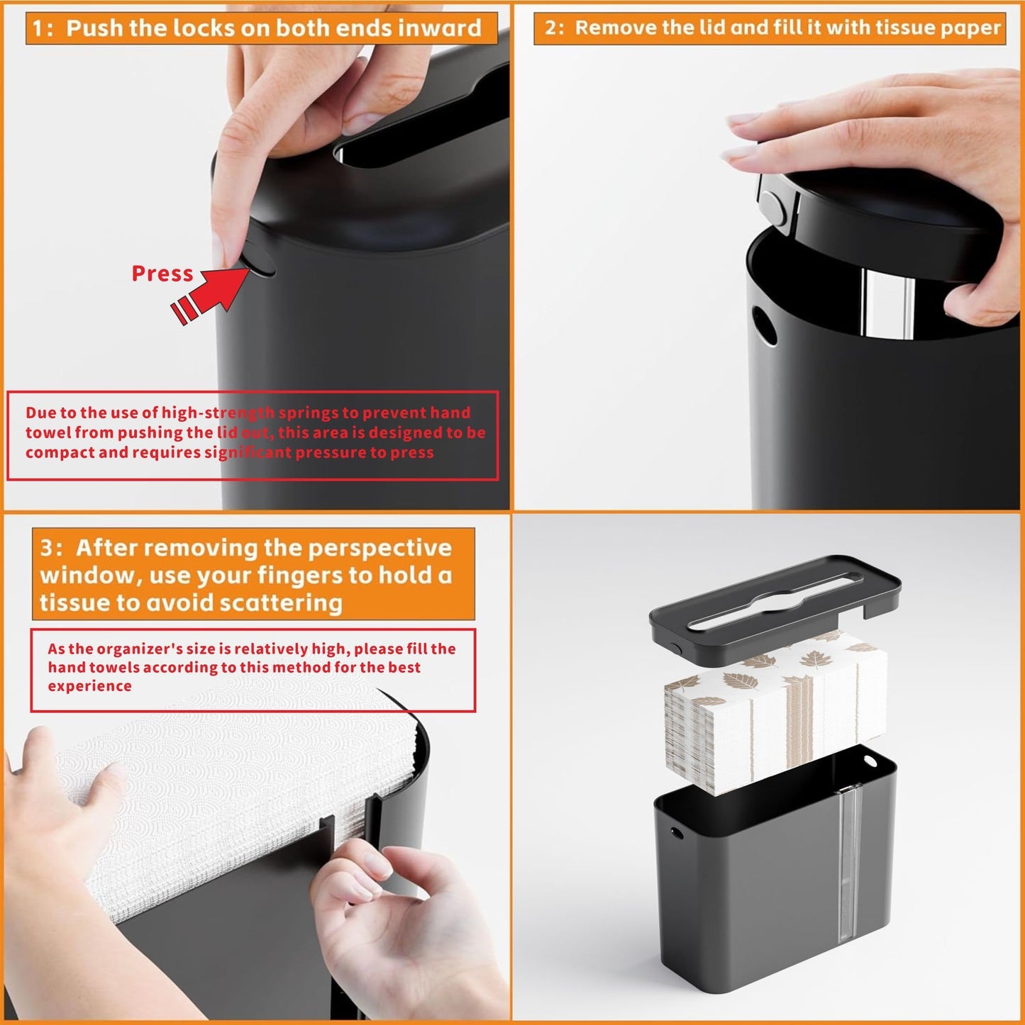 Yieach Touchless Paper Towel Dispenser for Countertop,Home,Bathroom and Kitchen,Black Commercial Multifold Paper Towel Dispenser for Z-fold,Folded,Trifold,Napkin,C fold,Tri Fold Hand Towels Holder