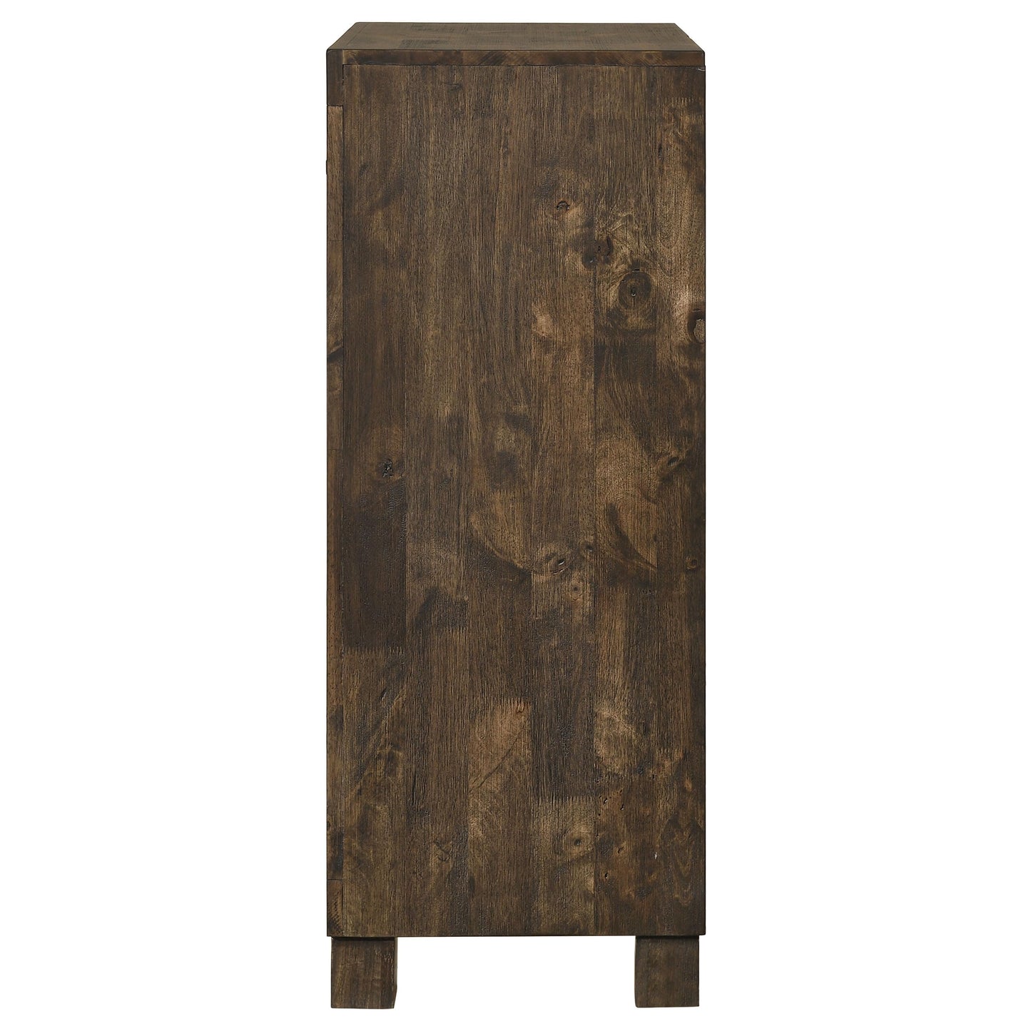 Coaster Home Furnishings Woodmont Farmhouse Wood 5-Drawer Bedroom Chest of Drawers Chiffonier Clothing Storage Cabinet Bedroom Armoire Tall Dresser Organizer Unit Rustic Golden Brown 222635