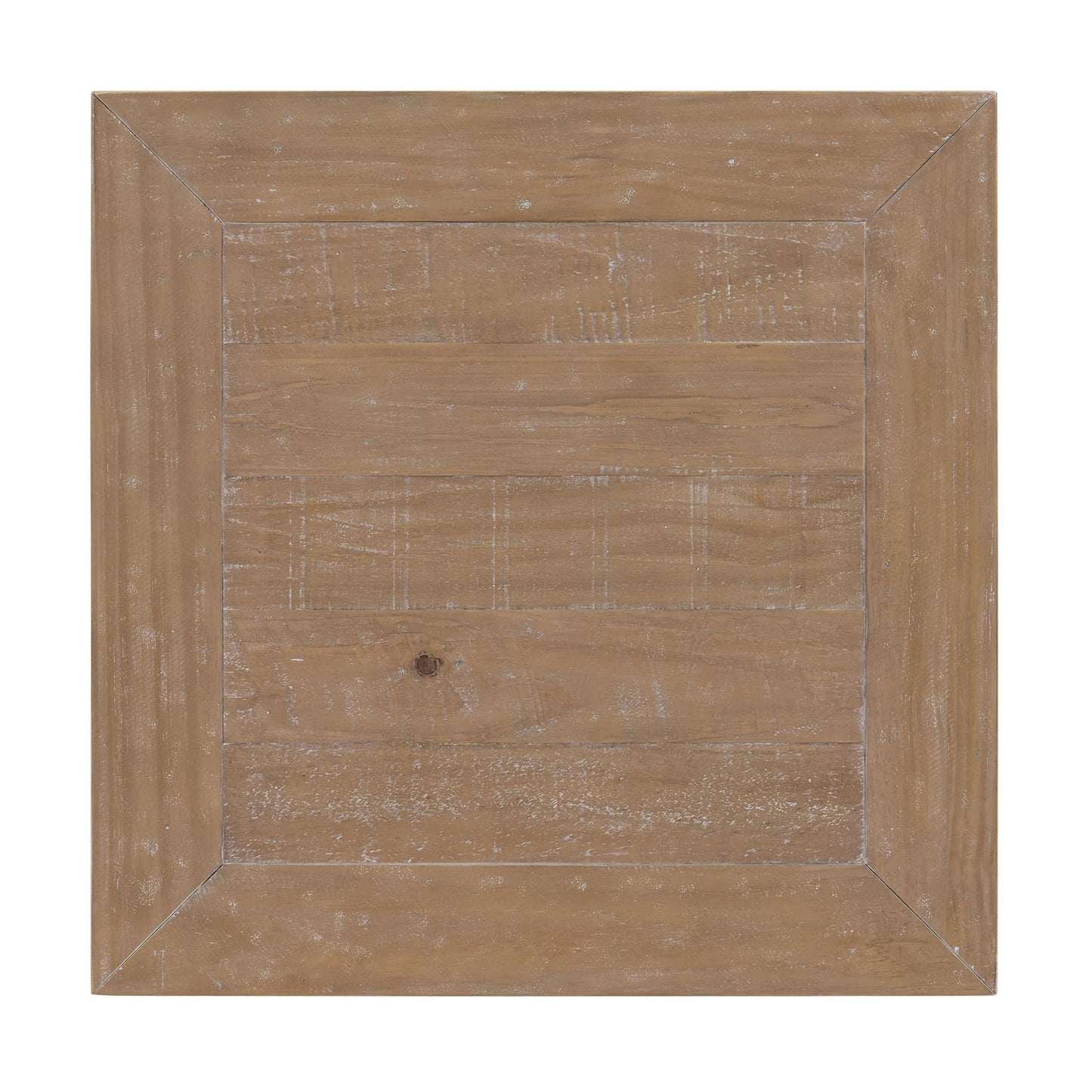 Monterey Farmhouse Rustic End Table, Solid Pine Wood Coastal Side Table with Drawer and Shelf. Driftwood.