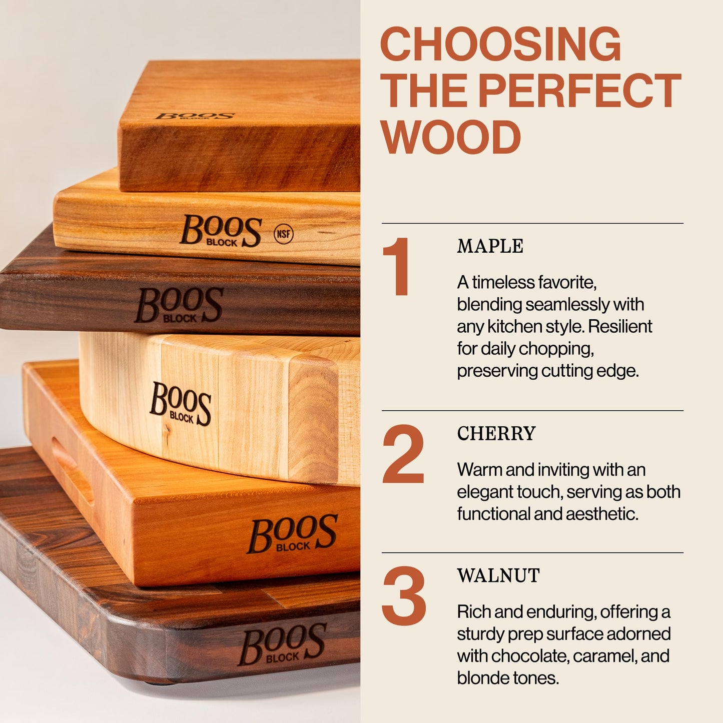 John Boos Chop-N-Slice Series Rectangular Maple Cutting Board, 16" x 10" x 1", 4.5 lb – Reversible Edge-Grain Butcher Block, Made in the USA