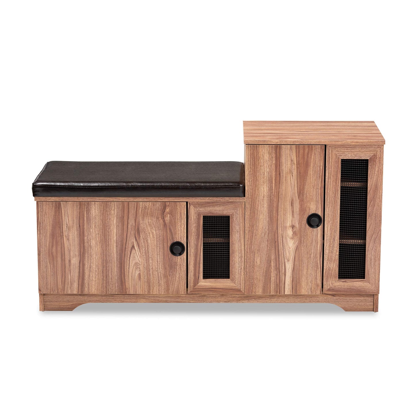 Baxton Studio Benches, One Size, Dark Brown/Oak