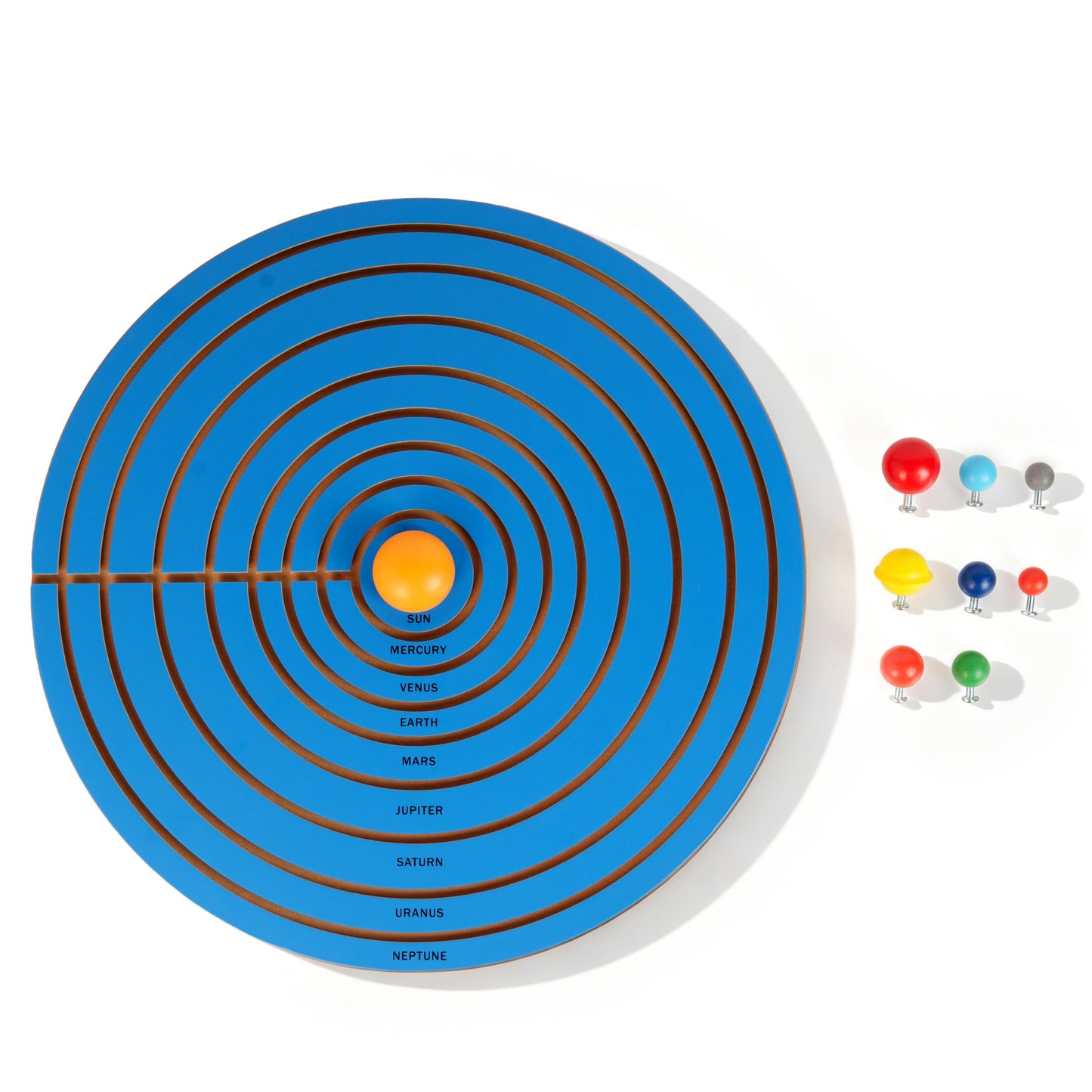 Premium Montessori Solar System Puzzle – Wooden Planet Puzzle Board, 21.2in (54cm) Educational Astronomy Puzzle, Space Learning Materials for Kids, Homeschool Classroom Ages 3-6
