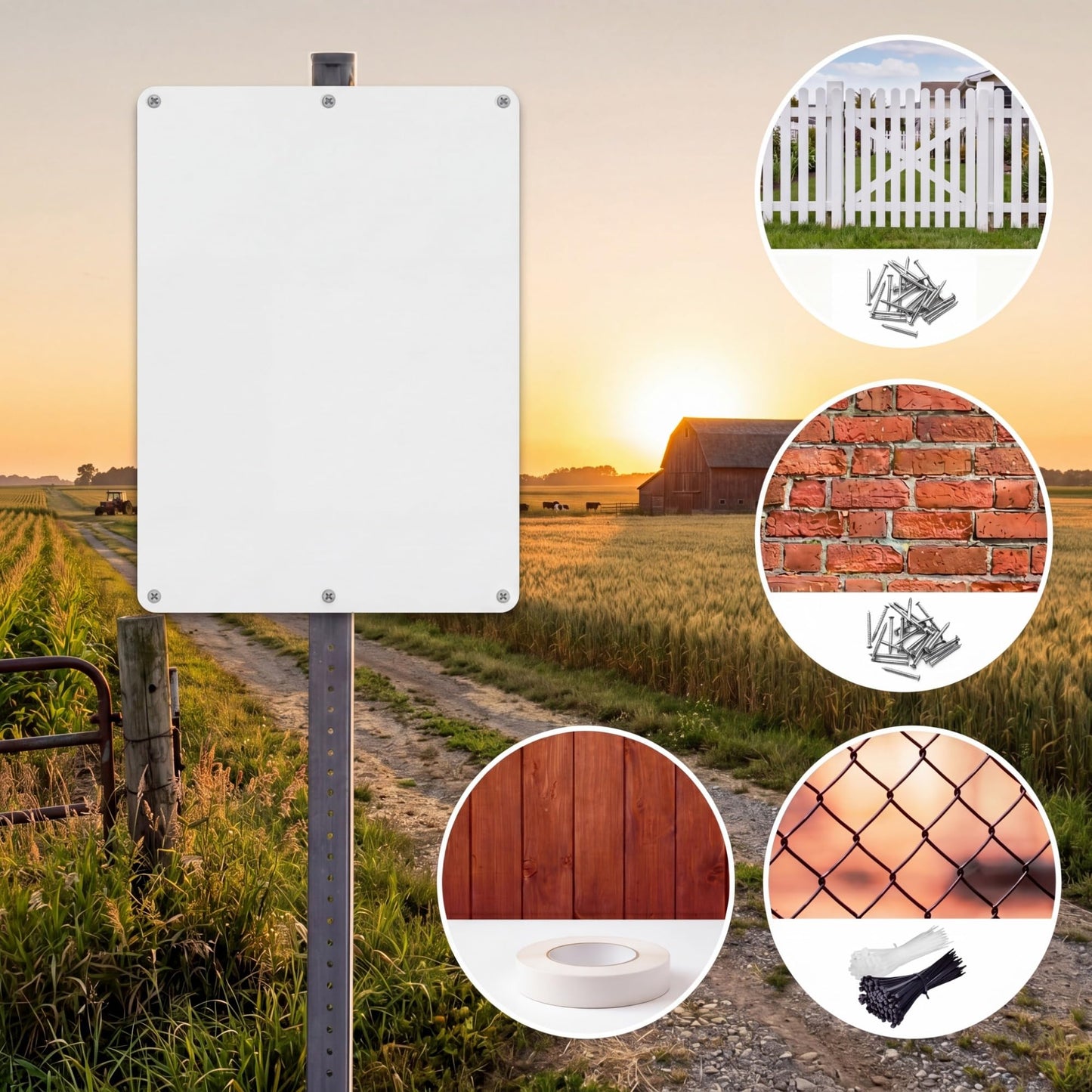 ElaraBerry 20 Pcs White Blank Metal Sign 12 x 18 Inch Aluminum Metal Signs Sturdy Rustproof White Color Waterproof Easy Mounting Board Bulk for Parking Garden Advertising