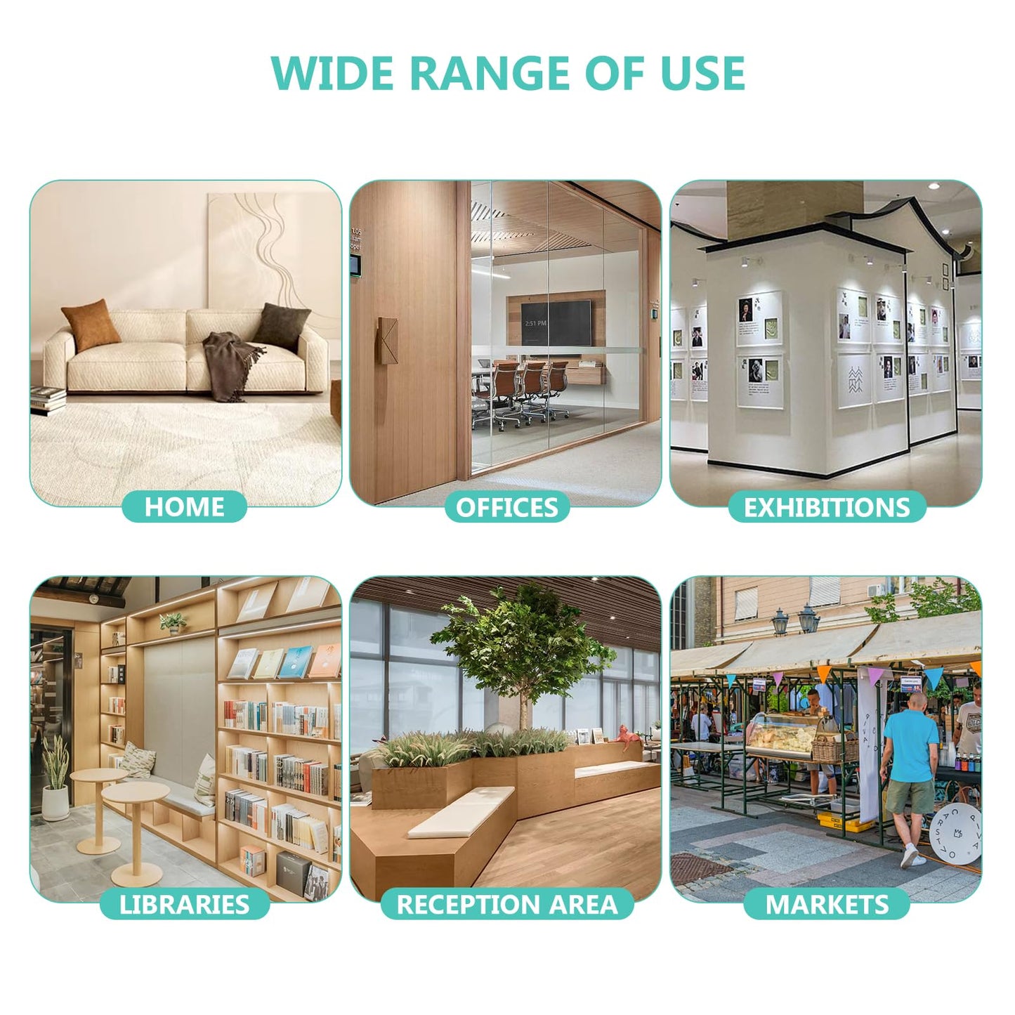 Choowin Foldable Magazine Rack Floor Stand Brochure Display Stand Literature Display Rack Holder Bamboo Wood Magazine Rack for Home Office Retail Display Exhibitions Trade Show Portable 5 Pockets