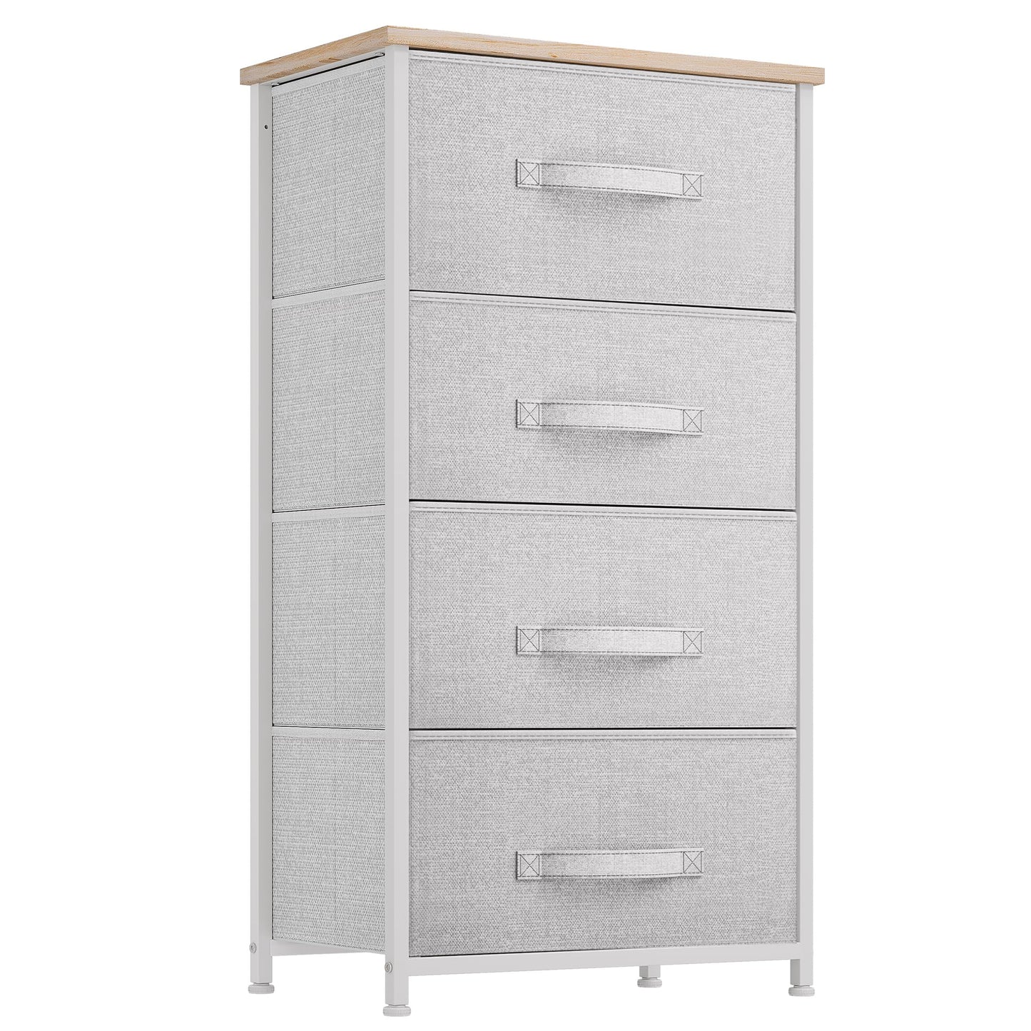 YITAHOME Dresser with 4 Drawers - Fabric Storage Tower, Organizer Unit for Living Room, Hallway, Closets