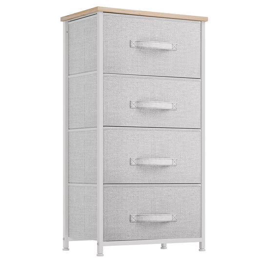 YITAHOME Dresser with 4 Drawers - Fabric Storage Tower, Organizer Unit for Living Room, Hallway, Closets