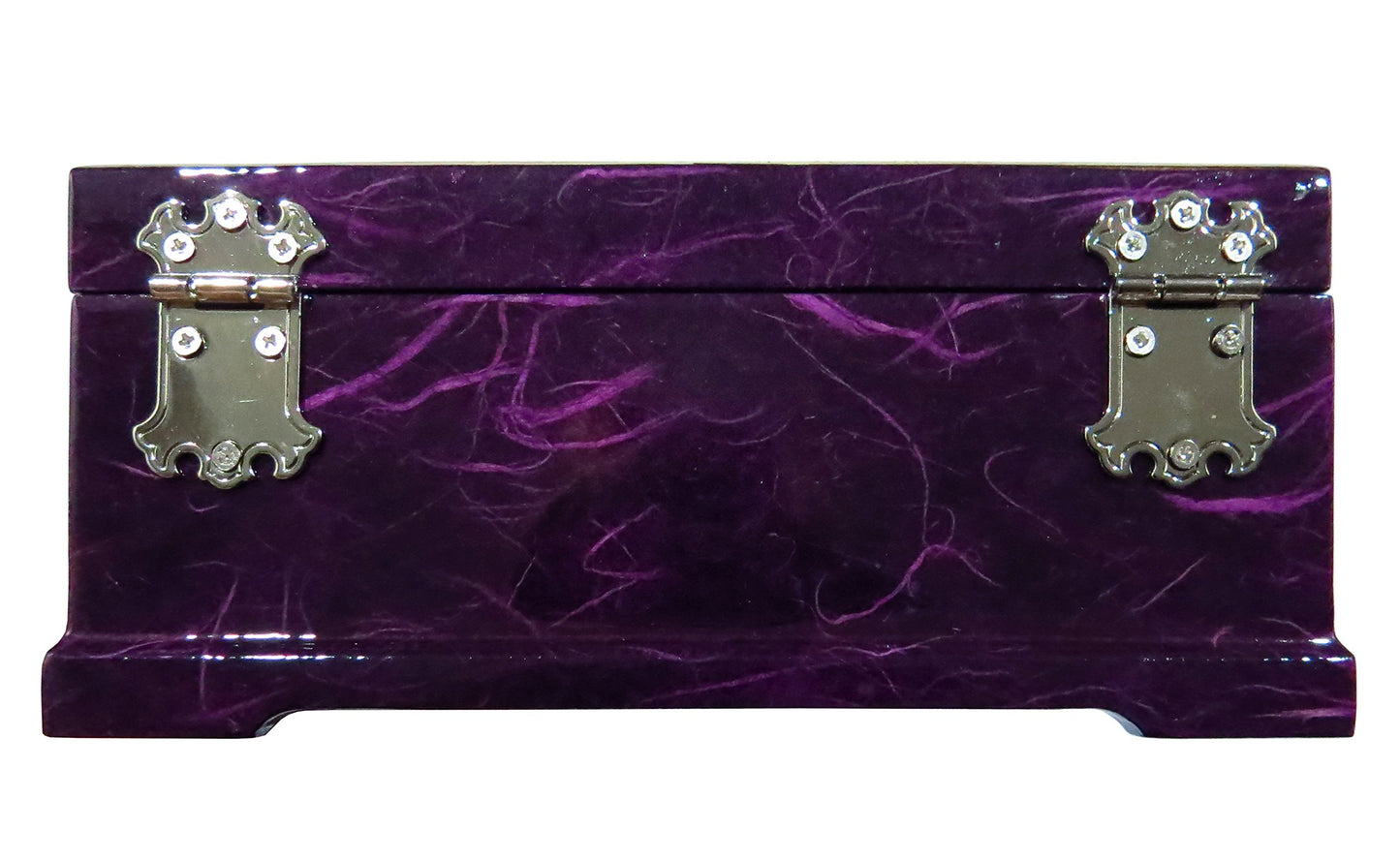 MADDesign Mother of Pearl Jewelry Box Multilevel Peacock Design