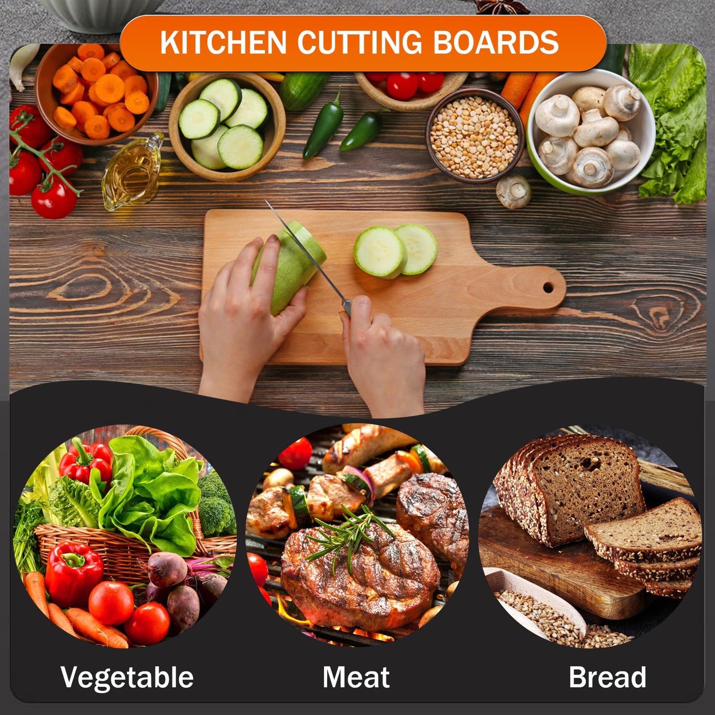 AWIZOM 6 Pcs Small Bamboo Cutting Board Bulk 11x5 Inch Personalized Wood Chopping Board Customized Laser Engraving Charcuterie Boards for Wedding Mother's Day Housewarming Present,0.39" Thick