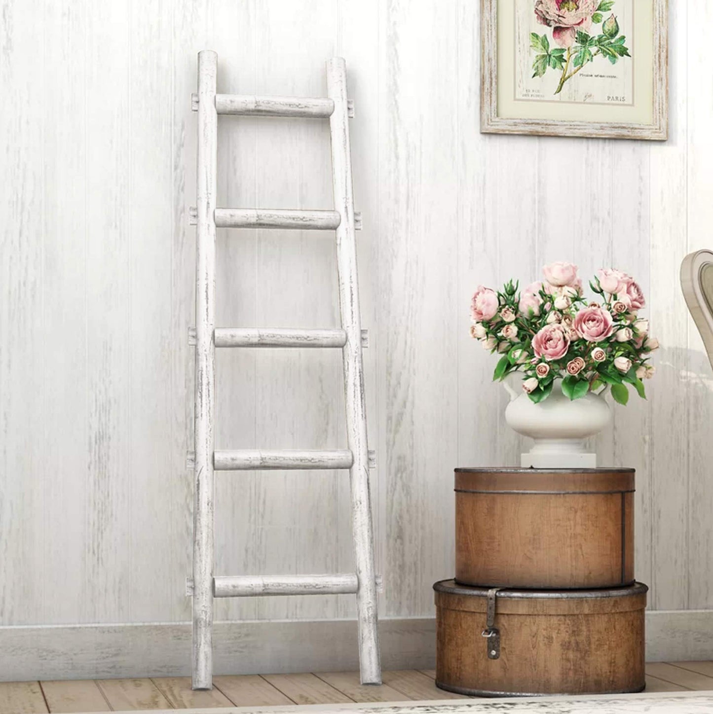 Screen Gems Décoraive SGT086 White Decorative Ladder