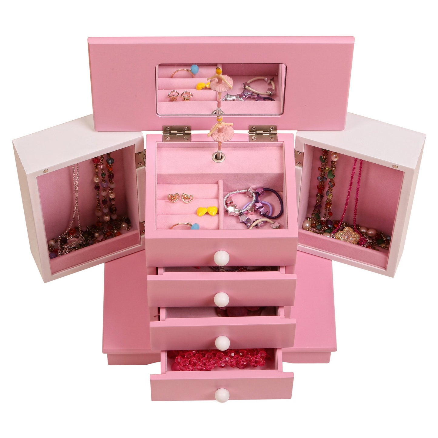 Mele and Co Elise Girls Wooden Musical Ballerina Jewelry Box